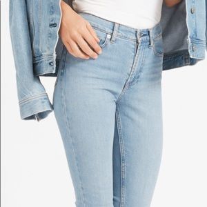 Everlane High Rose Skinny Jean Light Wash